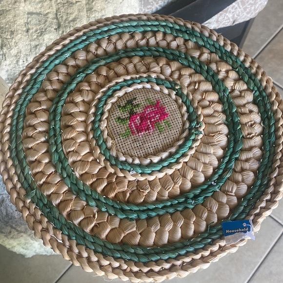 COPY - Vintage cross stitch trivets 12 in - Picture 3 of 7